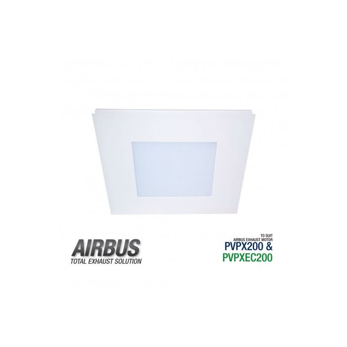 White LED Fascia for Airbus 200 High Flow  Square ABGHFLED200WH-SQ