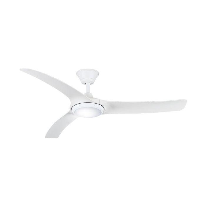 Aqua 52" IP66 DC Ceiling Fan with 18W Dimmable CCT LED / Matt White- AIPL667