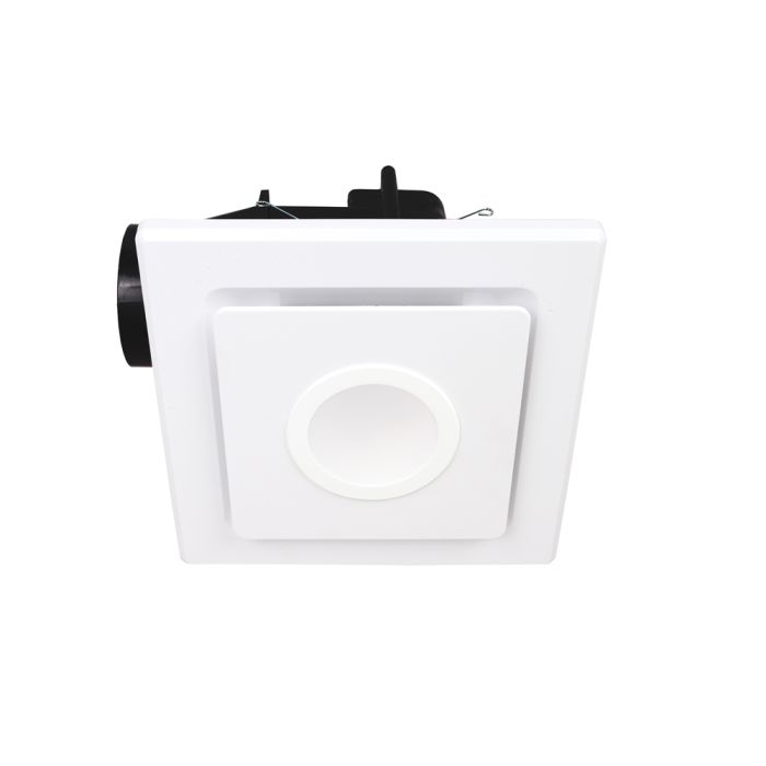 Emeline-II Square Exhaust Fan with LED Light Small White - BE320ESPWH