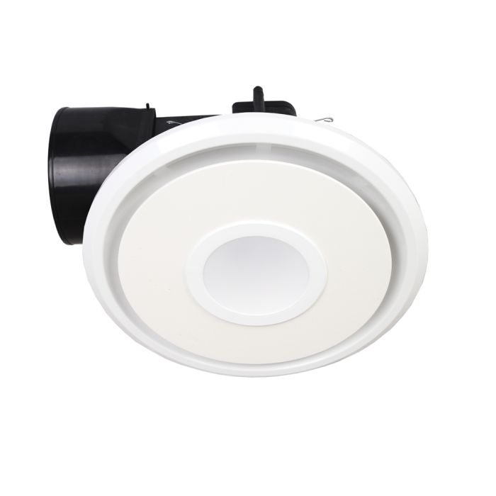 Emeline-II Round Exhaust Fan with LED Light Large White - BE350ESPWH