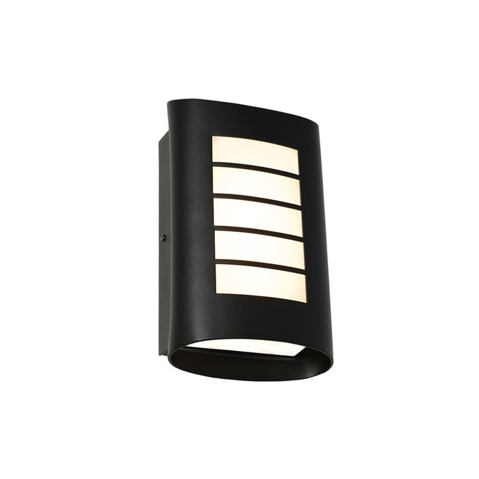 Bicheno LED Wall Light Exterior BICH1EBLK Black  Cougar Lighting