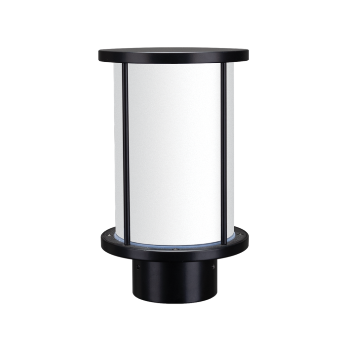 BL-400 BOLLARD HEAD 76MM E27 BLACK SPARE GLASS FROSTED 10673