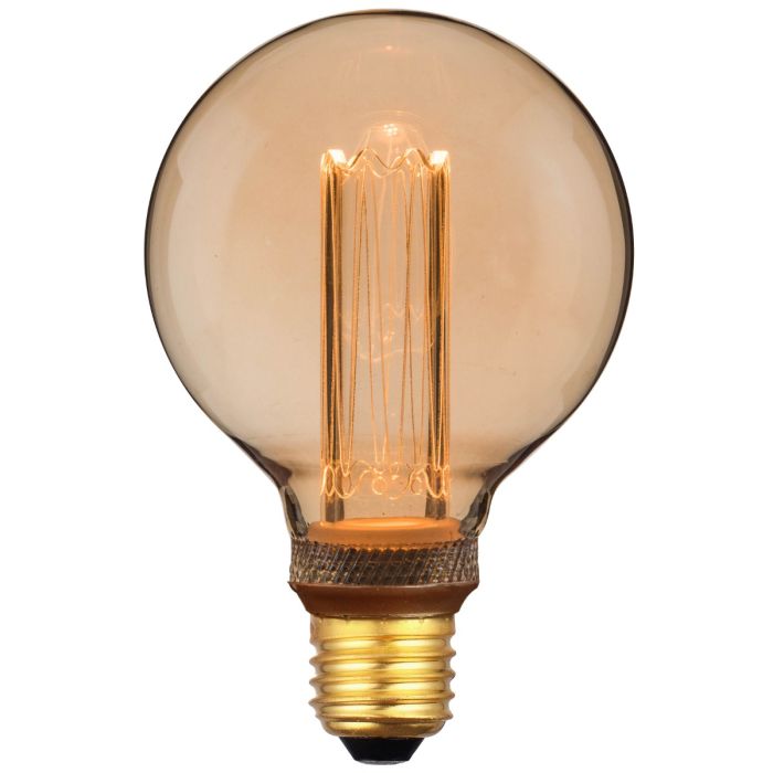 Deco E27 G95 Retro Dim 1800 Kelvin 120 Lumen Light Bulb Gold - 2080202758