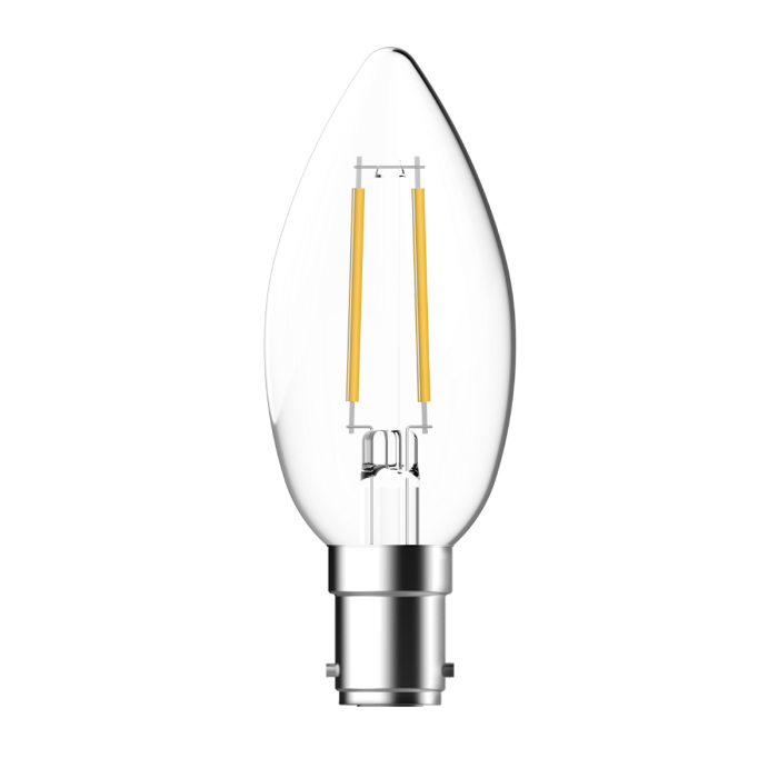 SupValue C35 Candle Clear Filament Vintage Globe Dimmable 2700K B15 -122202B