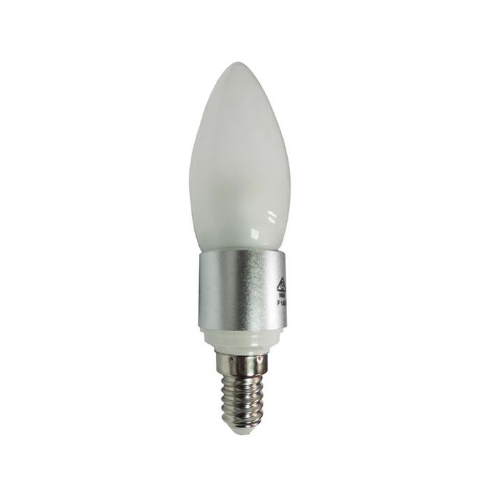 CLA LIGHTING 4W Candle Dimmable LED GLOBE FROSTED SBC NW 5000K CAN16D