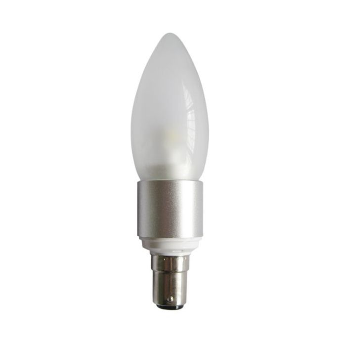 CLA LIGHTING 4W Candle LED GLOBE FROSTED SBC NW 5000K CAN16