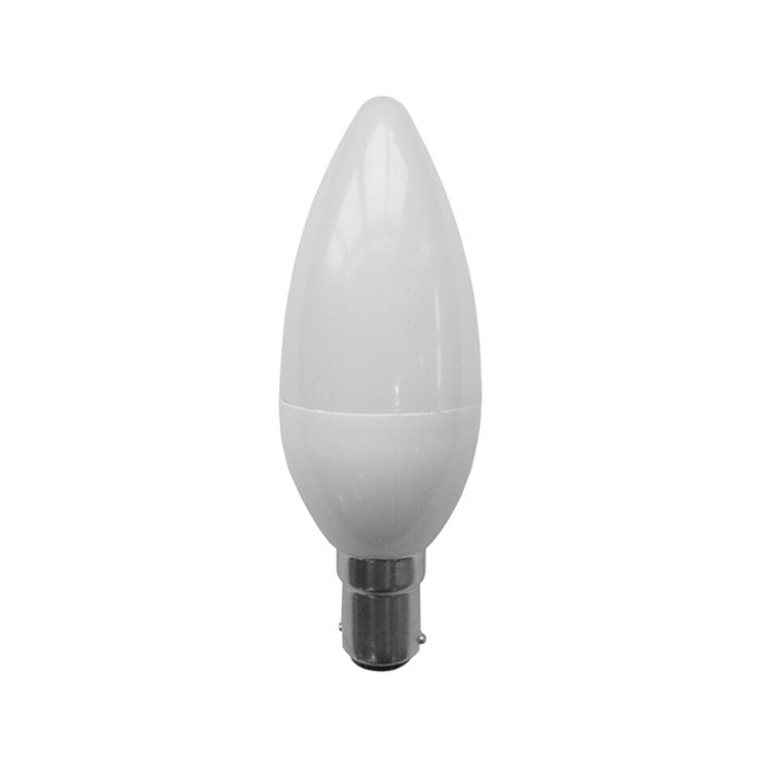 CLA LIGHTING 4W Candle LED GLOBE CLEAR BC NW 5000K CAN6