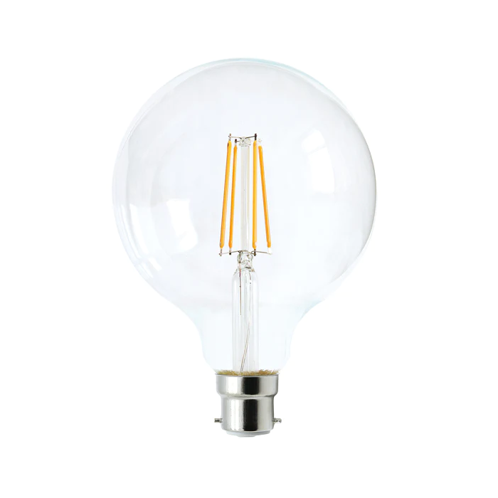 G125 LED Filament Dimmable Globes Clear Diffuser (8W)-CF23DIM