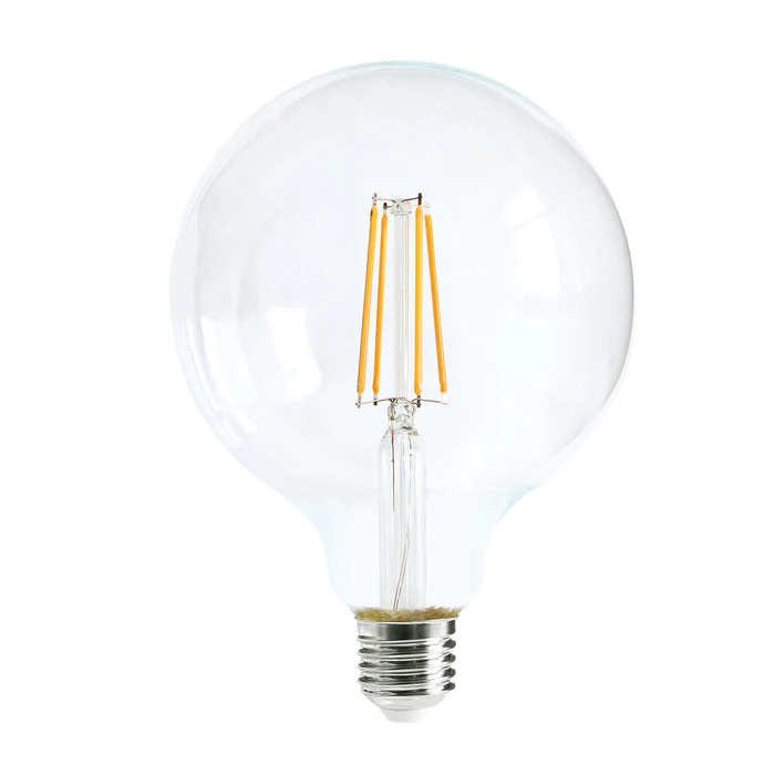 G125 LED Filament Dimmable Globes Clear Diffuser (8W)-CF24DIM