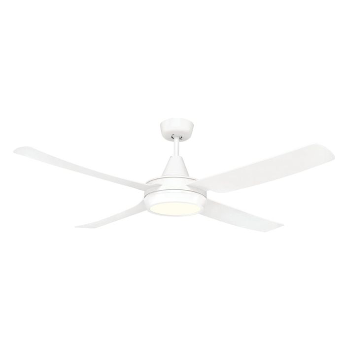 CRUZE 52'' ABS CEILING FAN WITH LED LIGHT-WHITE WITH WHITE BLADES - 20532/05