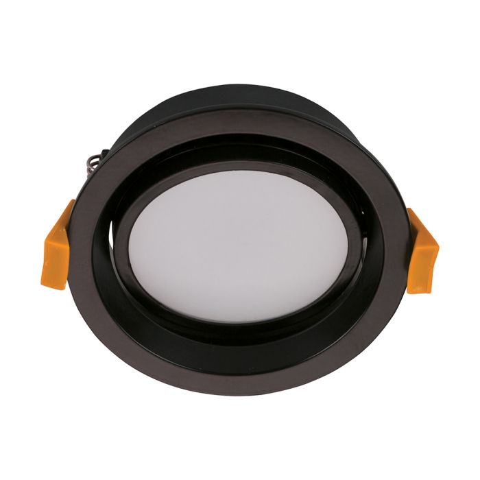 DECO-13 Round 13W Dimmable LED Tricolour Tiltable IP44 Downlight  BLK DALI 21668	