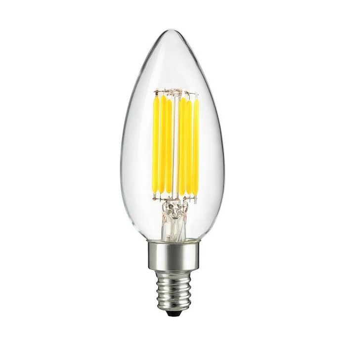 LED Cool White 6W 4000K E12 Dimmable Antique Filament Chandelier Bulb