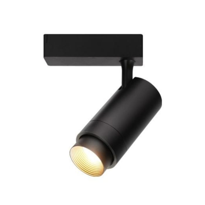 Black Led Track Light Modern 12w Adjustable Lens 4000k ELE-TRK4KBLK