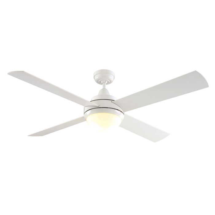Caprice DC 1300 Ceiling Fan with Light White (FC262134WH) Mercator Lighting