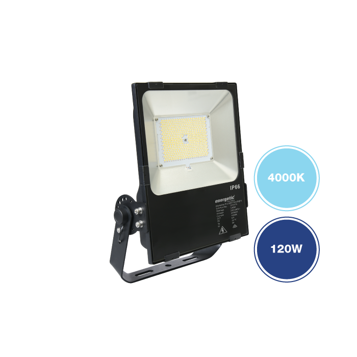 MarVelite Pro IP66 Commercial/Industrial Floodlight 4000K Black - 273174 