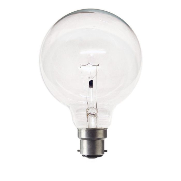 G95 Bayonet Cap Clear 60w Dimmable