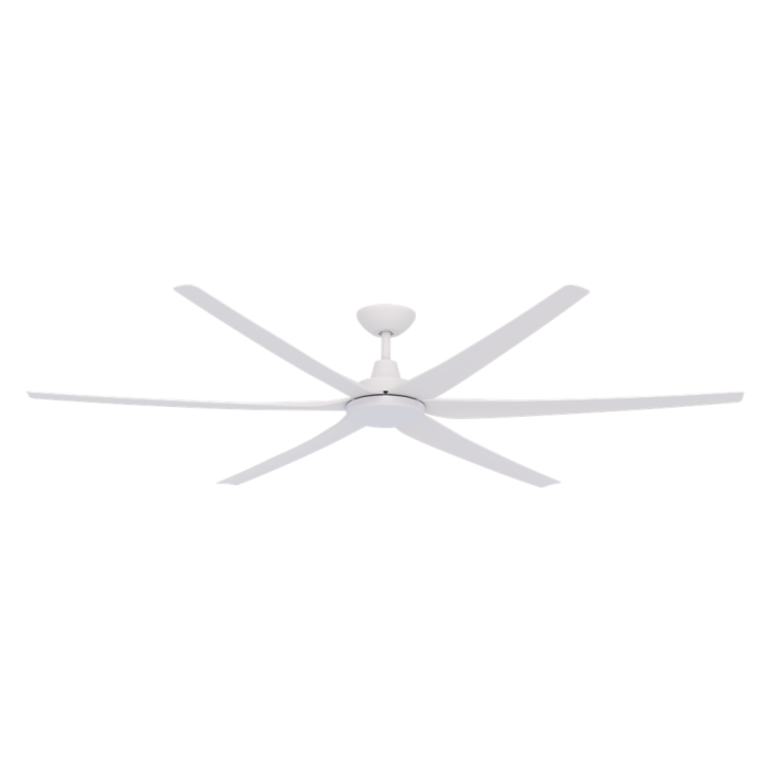 GLIDE 80 INCH DC 6 BLADE CEILING FAN WHITE  60156