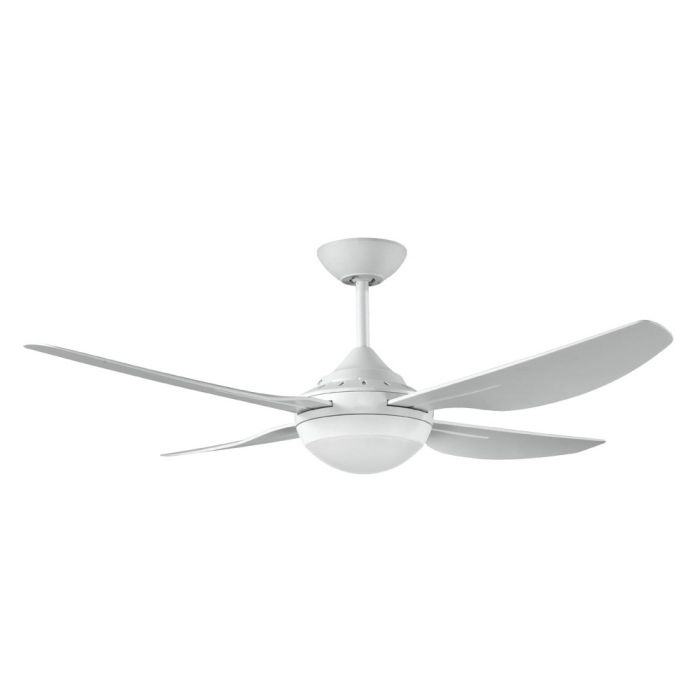 White Harmony 2 48" 1200mm Indoor/Outdoor Ceiling Fan With 15W LED Light