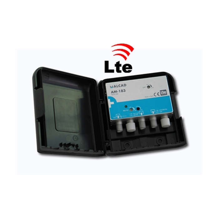 Alcad AM-183 LTE Compliant 24dB UHF/VHF Mast Head Amplifier