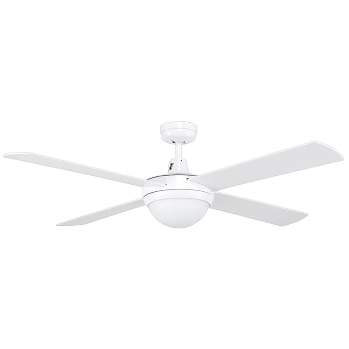 Tempest II White 52" AC Ceiling Fan with Light White B22- 99988/05