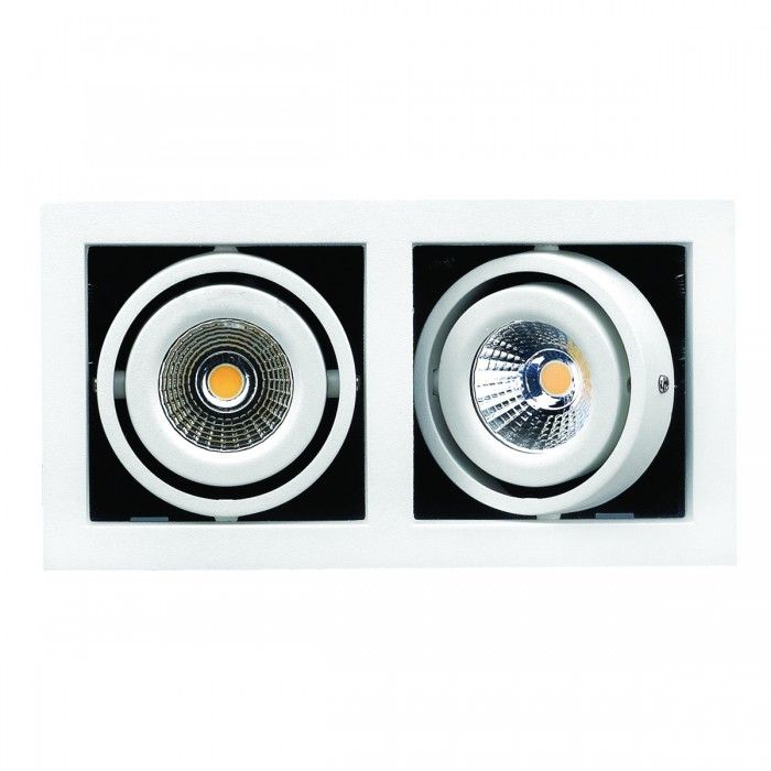LED Double Frame Light White, Silver/Grey 6.5W LDL-GIM2-WH Superlux