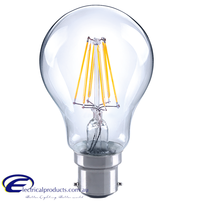 LED 7W A60 FILAMENT B22 2700K GLOBE NON DIMMABLE