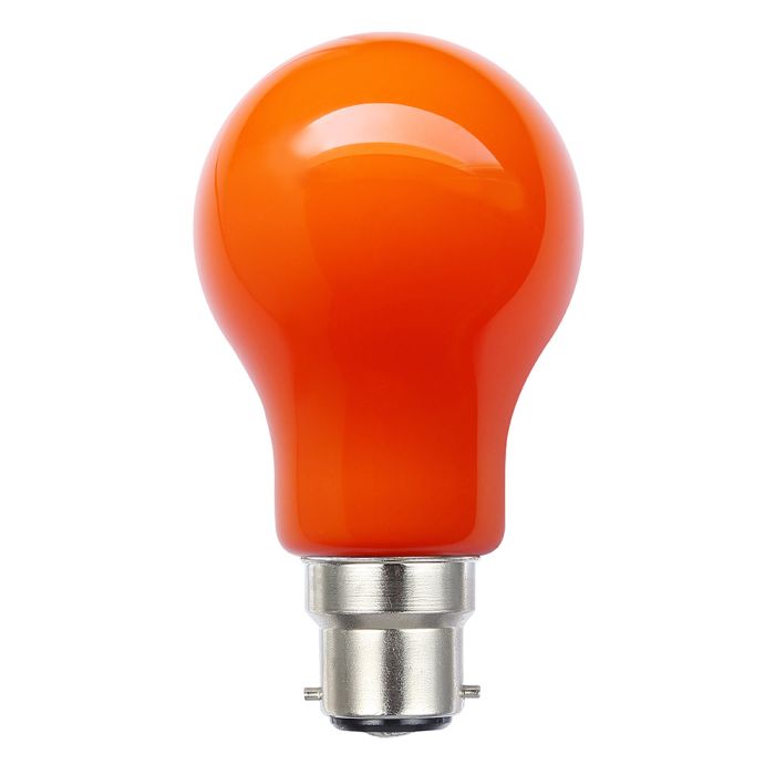 Orange Party Light globe 3w LED Bayonet Cap
