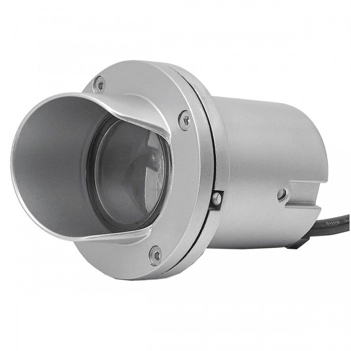 LED Recessed Light IP68- with Hood Silver/Grey, Black 5.5W LLED1011-SG Superlux