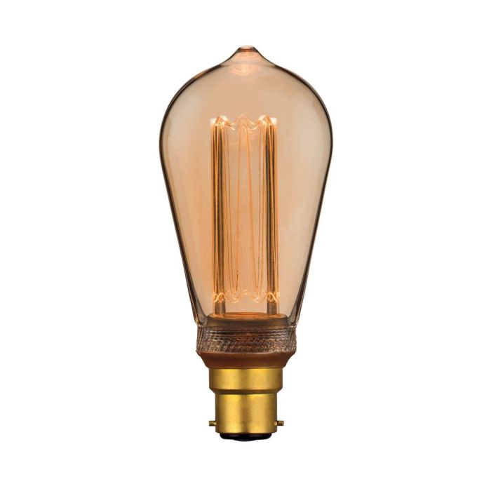 LED RETRO FILAMENT ST64 3.5W PEAR DIM B22 65954