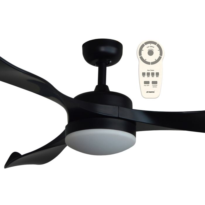 Scorpion 52″ DC Ceiling Fan With 20W CCT LED Light and Remote Matt black MSF1333MR Martec