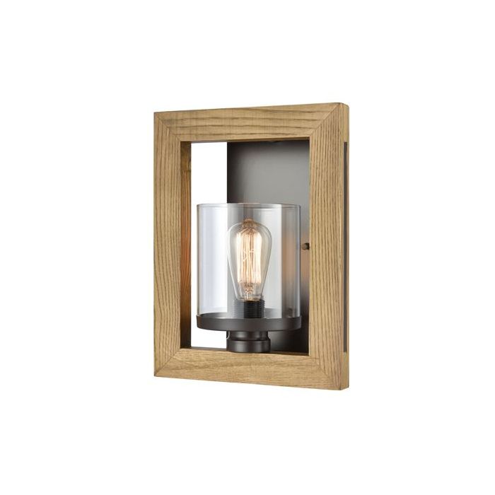 WALL INTERNAL ES Warm Chestnut Wood Frame MET103W CLA Lighting