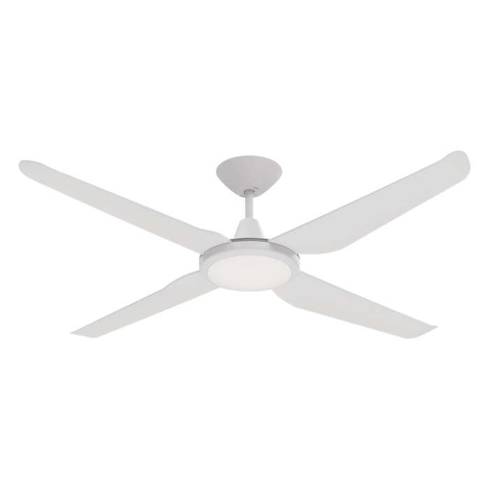 MOTION 4 BLADE 52" DC CEILING FAN WITH LED LIGHT WHITE 60051