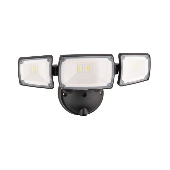 ONYX 45W 3 LIGHT LED SECURITY FLOODLIGHT - MXD6923BLK