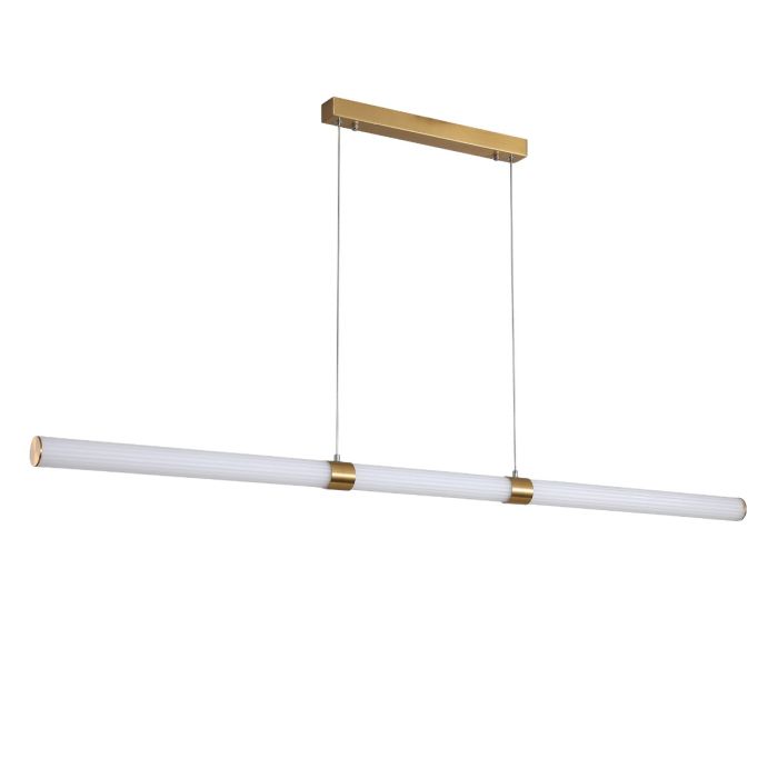 MAXWELL.150 LED PENDANT SATIN BRASS/CLEAR OL60670/150SB