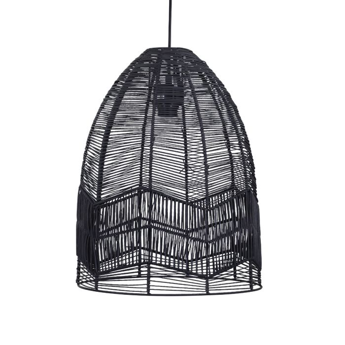 SERANG 35CM RATTAN SHADE ONLY BLACK OL64457BK