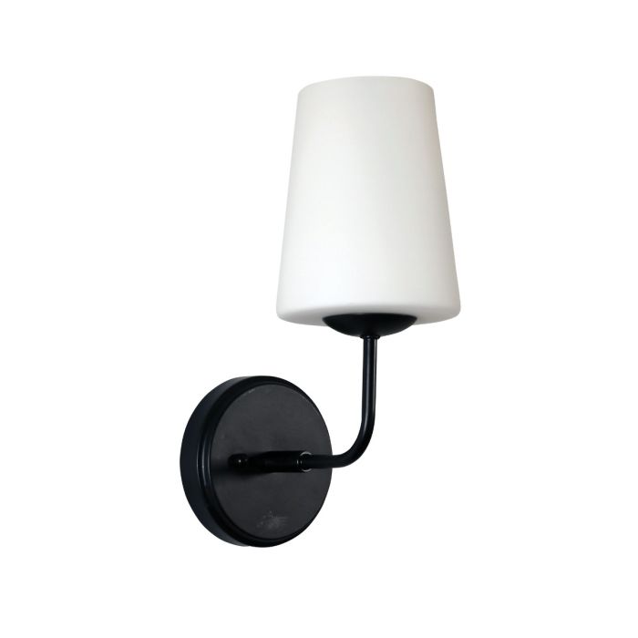 KINBURY WALL LIGHT SATIN BRASS WITH OPAL MATT GLASS OL69473BK