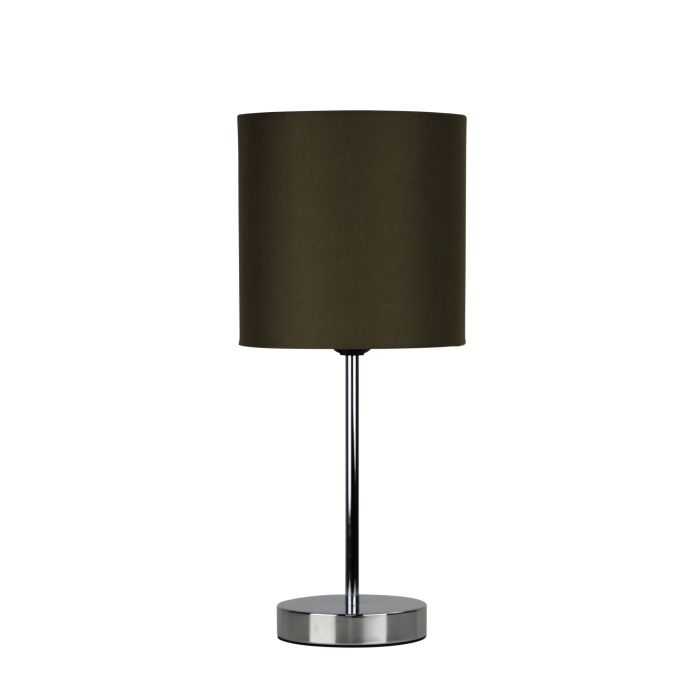 ZOLA TABLE LAMP CHROME / TAUPE SHADE - OL90120TP