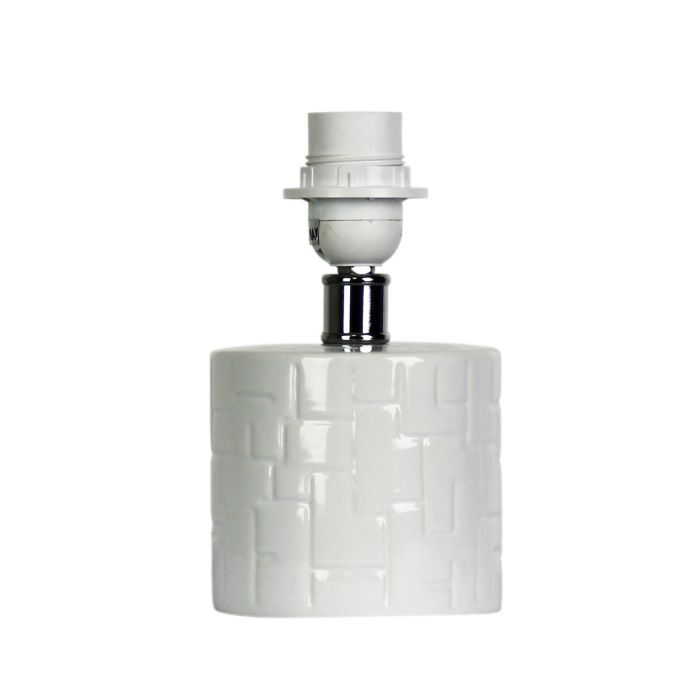 CHEV BASE WHITE TABLE LAMP BASE OL98825-BASE