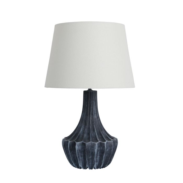 PALAMOS Table Lamp in Rubbed Steel Blue - OL98855