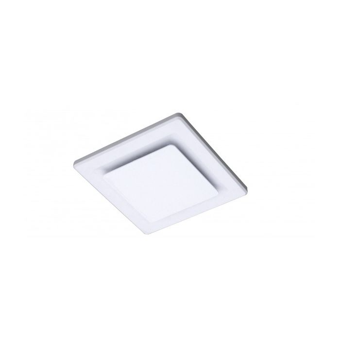 OVATION 250 UNIVERSAL- 295mm Cut-out, 150mm Outlet, Side Duct Exhaust Fan - Square White - OVA250SQ