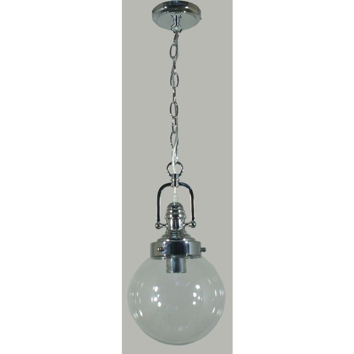 Paramount Pendant + 8" Clear Sphere Glass