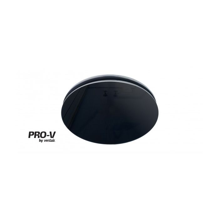 AIRBUS 150 - Premium Quality Side Ducted Exhaust Fan - Round - Black Glass Panel - PVPX150BLGP