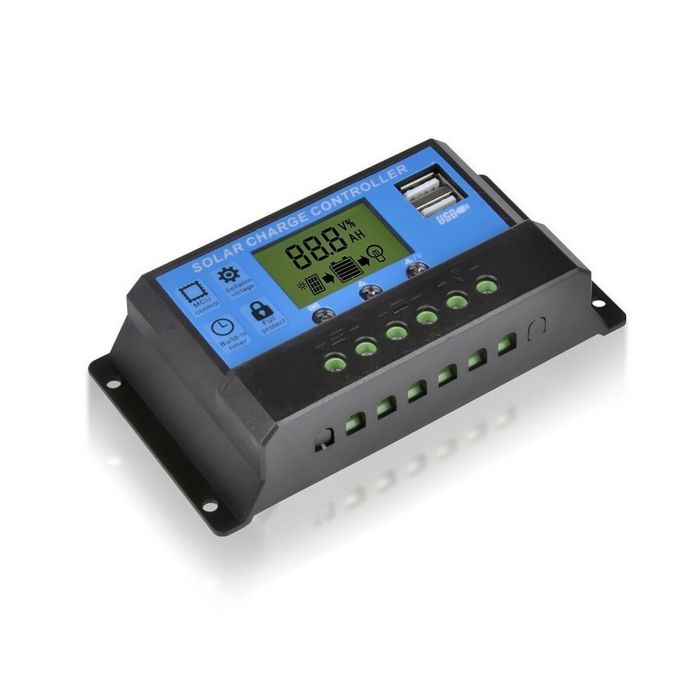 20Amp 12V/24V Solar Panel Regulator Charge Controller Battery Dual USB - SOLREG20A12/24VDC