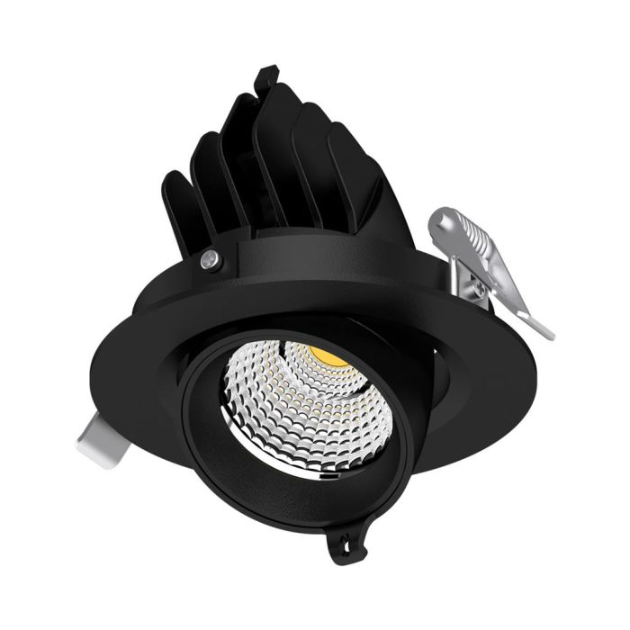 SCOOP-13 RND 13W LED KIT BLK TRIO 20466