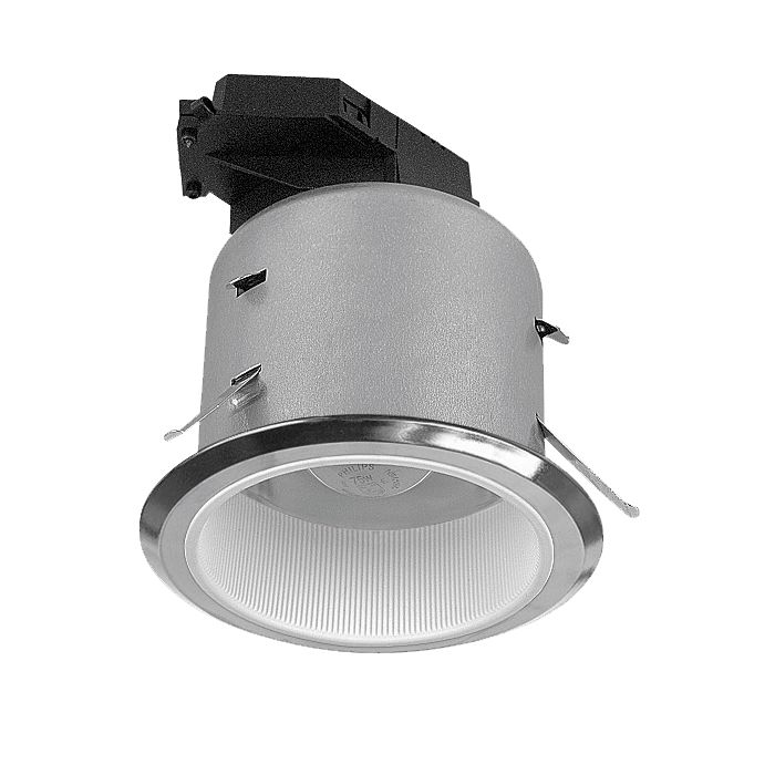 30Min Fire Rated Downlight Satin Chrome, White 100W SD125-SCWH Superlux