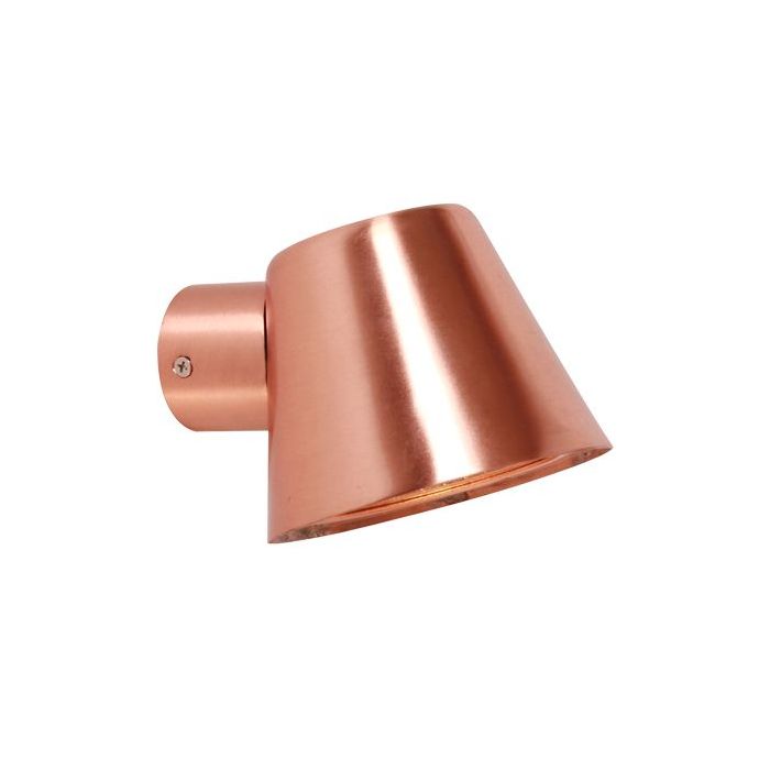 WALL GU10 S/M Copper / Glass Diffuser Flat Top Cone SKOPA2 CLA Lighting