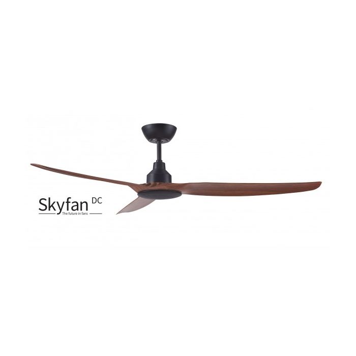 SKYFAN - 60"/1500mm Glass Fibre Composite 3 Blade DC Ceiling Fan - Teak - Indoor/Covered Outdoor - SKY1503TK