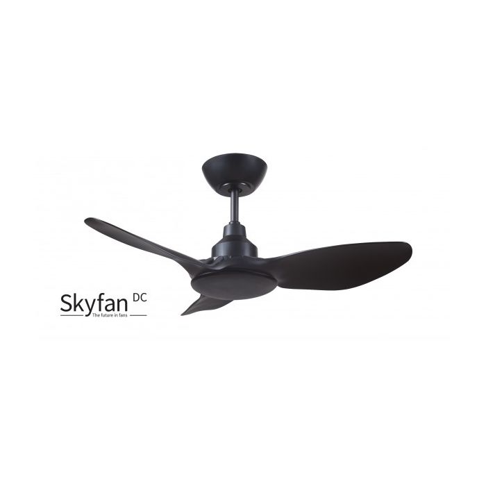 SKYFAN - 36"/900mm Glass Fibre Composite 3 Blade DC Ceiling Fan - Black - Indoor/Covered Outdoor  - SKY903BL
