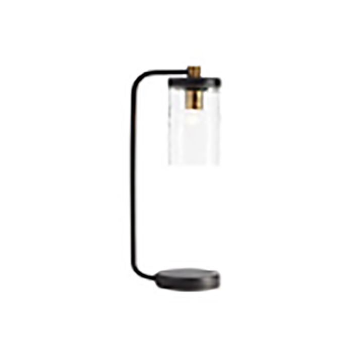 RAYMONT TABLE LAMP MATT BLACK / CLEAR - SL93401BK