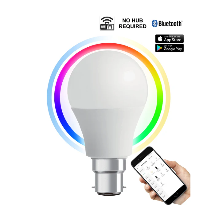 LED Smart Dimmable Tri-CCT+RGB GLS Globes BC SMTGLS2